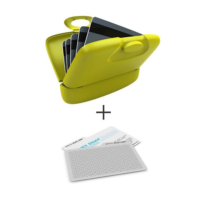 加拿大 Capsul + Duo-Lok RFID 防盜錄卡(2張) - 黃綠 - 卡片套/卡片盒 - 塑膠 