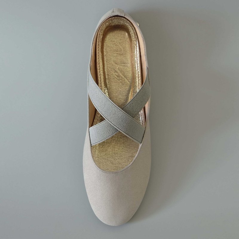 輕芭蕾 Gray  (漫步灰) Ballet | WL - 娃娃鞋/平底鞋 - 其他人造纖維 灰色