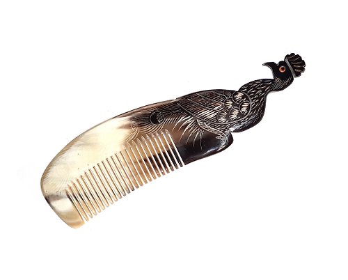 AnhCraft Unique Hair Comb Anti-Static and Dandruff Resistant Handmade from Buffalo Horn.