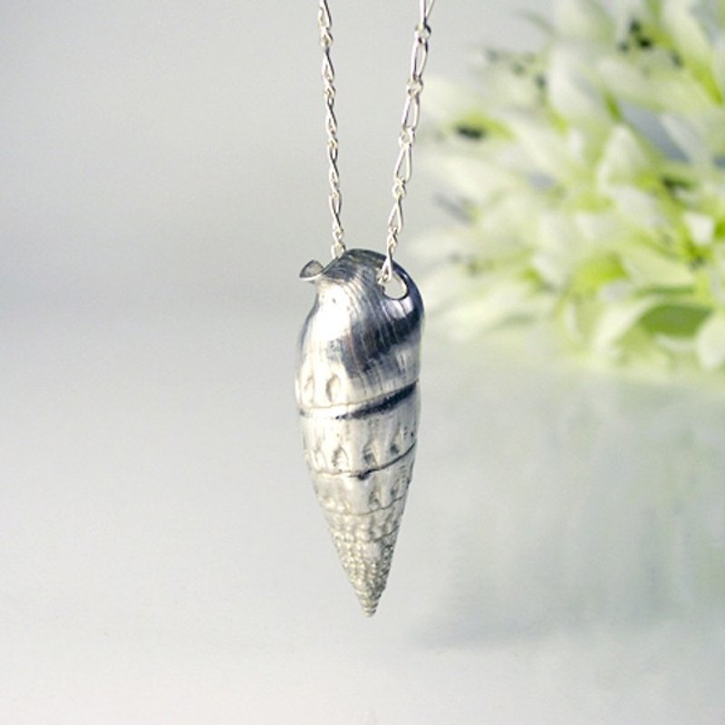 Limited -  Ocean Season I sterling silver shell pendent - สร้อยคอ - เงินแท้ สีเงิน