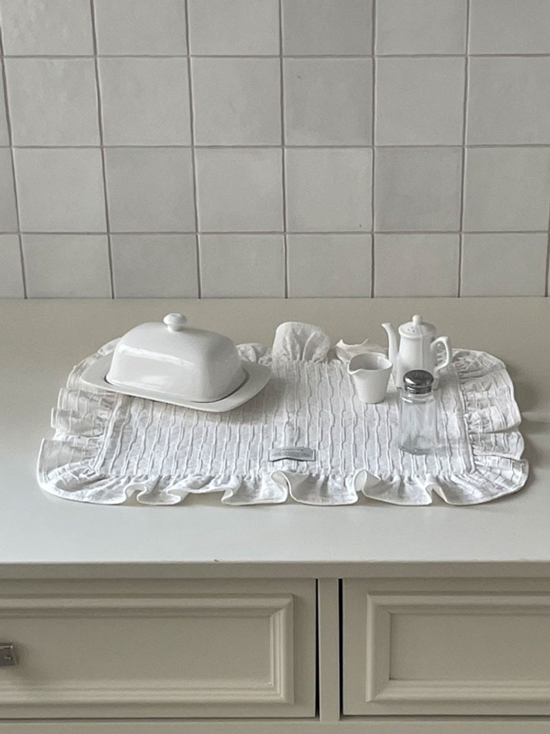 FRILL KITCHEN CLOTH - 其他 - 棉．麻 多色