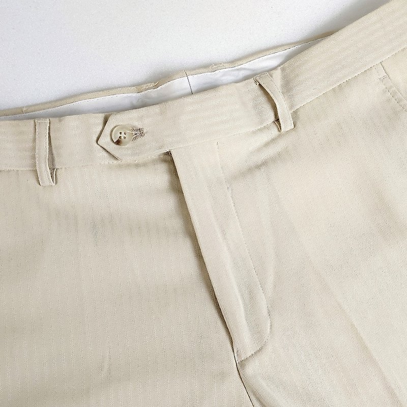 Striped trousers-HG0253-350 - Men's Pants - Other Man-Made Fibers White