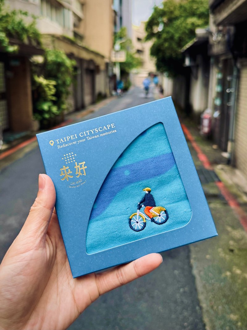 CityScape純棉手帕-U-bike - 手帕 - 其他材質 