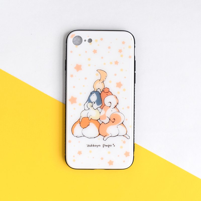 Dog butt tower iPhone case - 手機殼/手機套 - 其他材質 白色