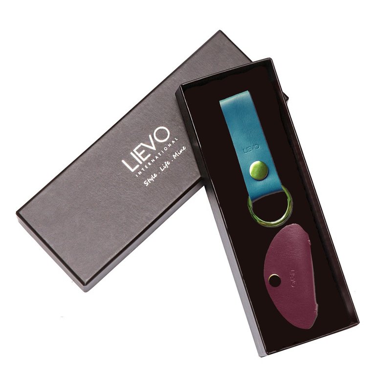 【LIEVO】 水蠟皮鑰匙圈X水蠟皮耳機收納包 - 其他 - 真皮 