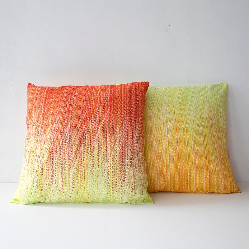 Cushion Cover_Red × Orange - Pillows & Cushions - Cotton & Hemp Red