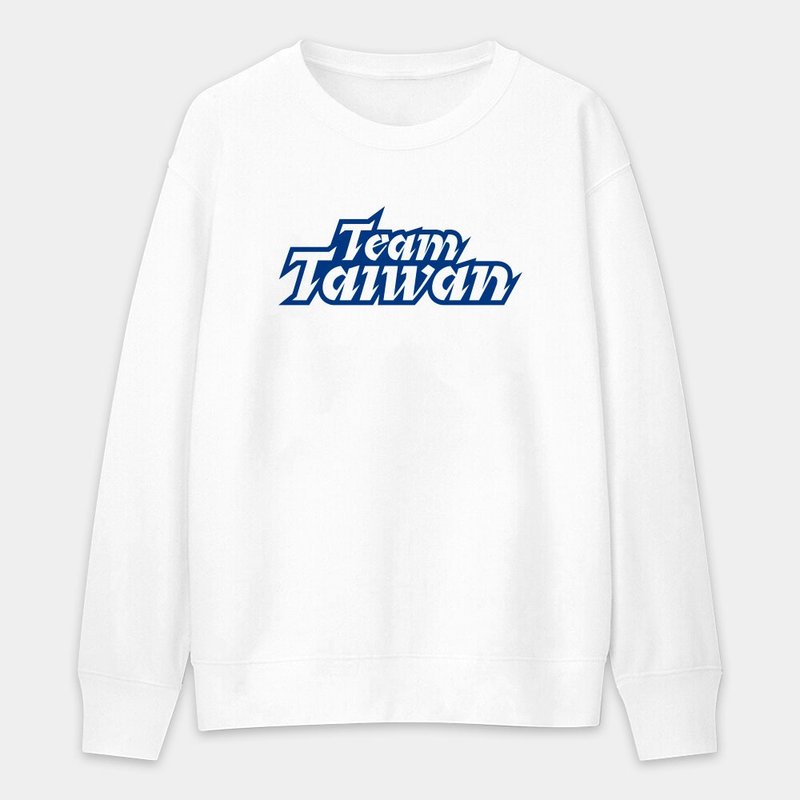 【秋冬新品】挺台灣 TEAM TAIWAN 中性 純棉大學T 062 - 帽T/大學T - 棉．麻 藍色