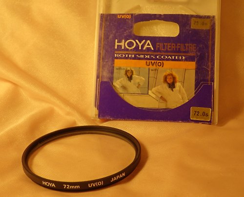 geokubanoid Hoya UV (0) 霧霾濾鏡 72 毫米螺紋安裝鏡頭盒日本 Tokina 1A 型