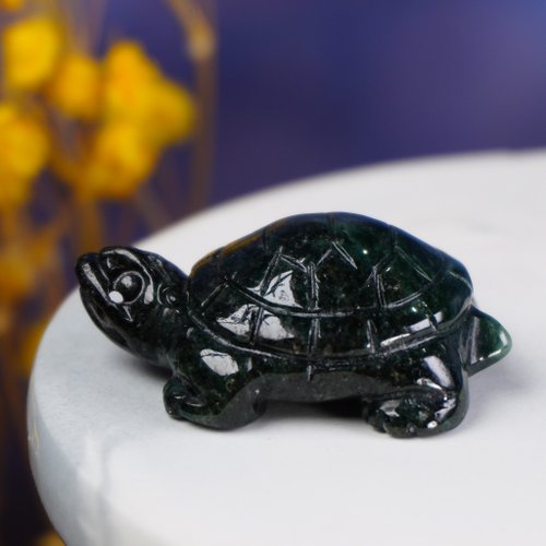 翡翠 亀 置物 3色の翡翠亀の置物 天然ビルマ翡翠 Aグッズ | - ショップ