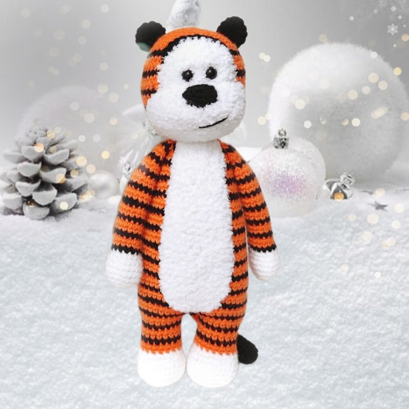 Toy tiger Hobbes, hobbes stuffed tiger, Calvin and hobbes tiger stuffed animal - Kids' Toys - Other Materials Orange