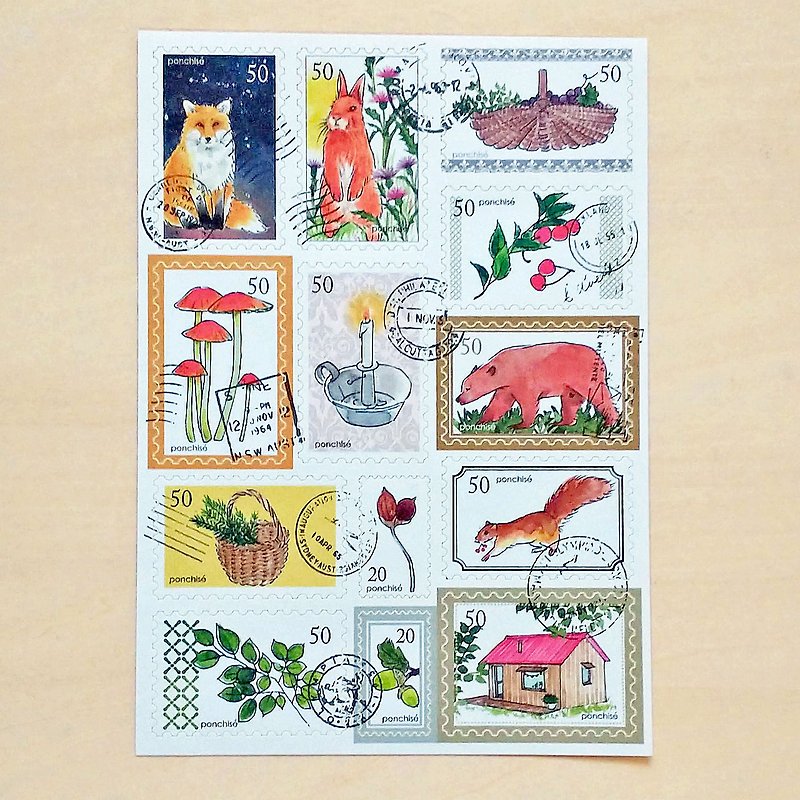 Stamp sticker Rera - Stickers - Paper Multicolor