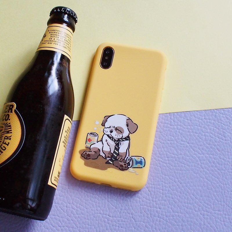 八哥的飲酒會後, 繽紛彩色iphone手機殼 / iPhone12 series対応 - 手機殼/手機套 - 塑膠 黃色