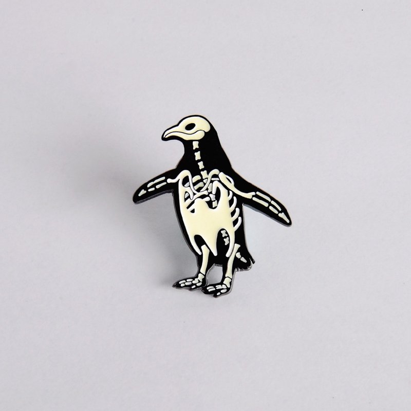 Animal luminous badge badge pin/Penguin - เข็มกลัด/พิน - โลหะ 