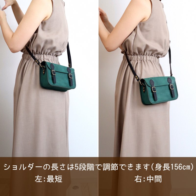 姫路レザー シックなカラーの旅するクラシック本革ミニショルダーバッグ - 側背包/斜背包 - 真皮 黃色