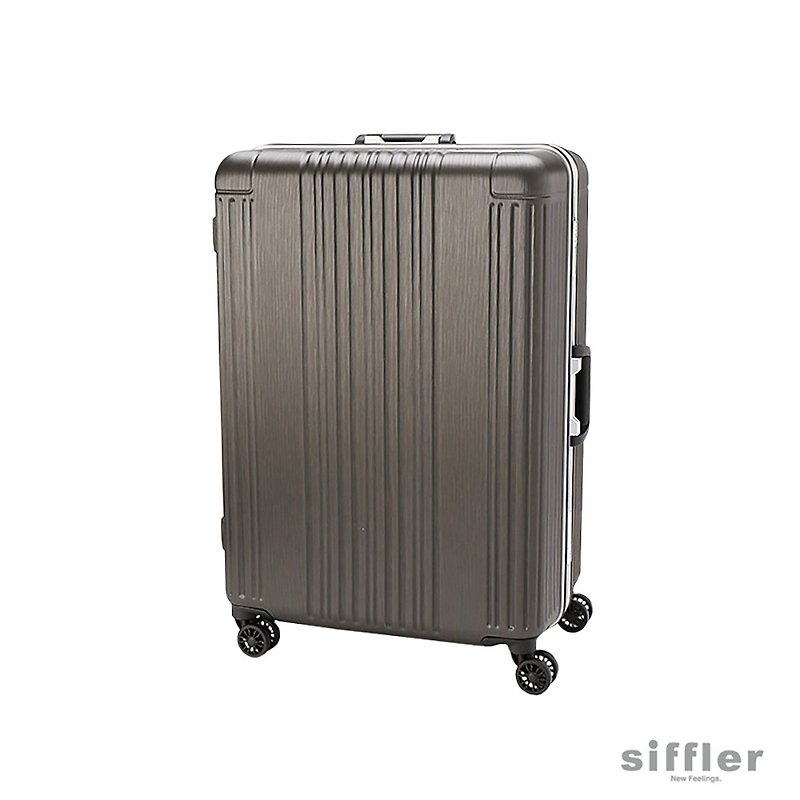 siffler 日系防刮鋁框行李箱 -24吋- 附白爛貓箱套 M - 行李箱/旅行袋 - 塑膠 