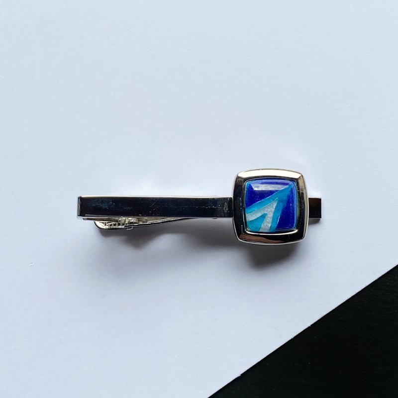 コメット【サファイア Sapphire】七宝焼のネクタイピン  純銀胎有線七宝 - 領帶/領帶夾 - 其他材質 藍色