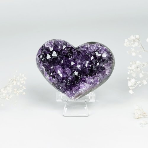 石之王 King Stones - 水晶天然石飾品、原礦 ESP 烏拉圭紫晶愛心 1800299 開運小物紫水晶 小資族輕鬆入