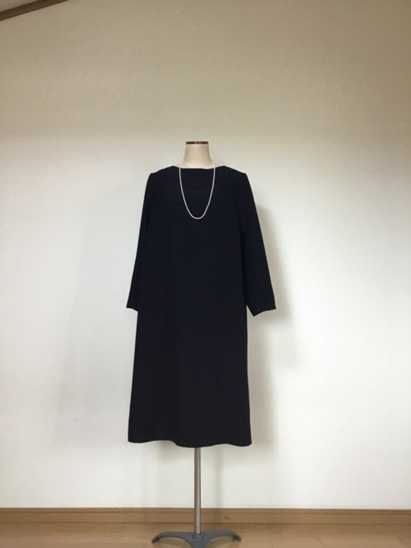 Pinkoi Proxy Purchase -  Simple black dress - One Piece Dresses - Cotton & Hemp 