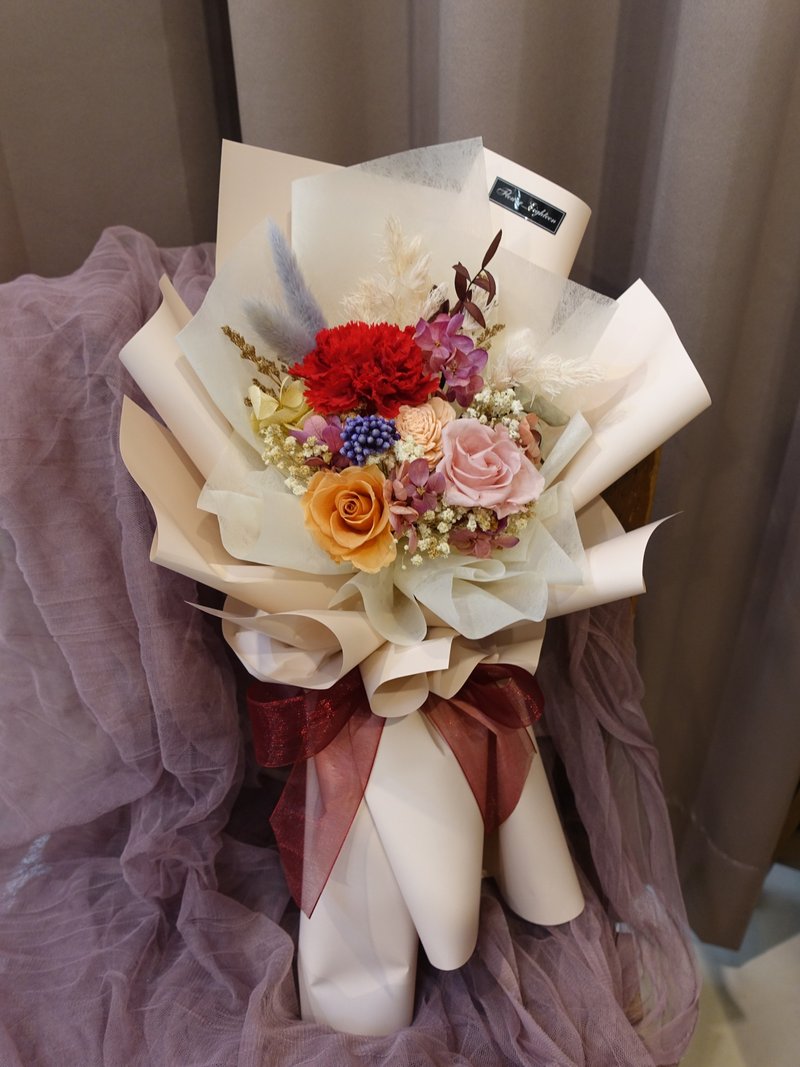 康乃馨花束 - 乾燥花/永生花 - 植物．花 紅色