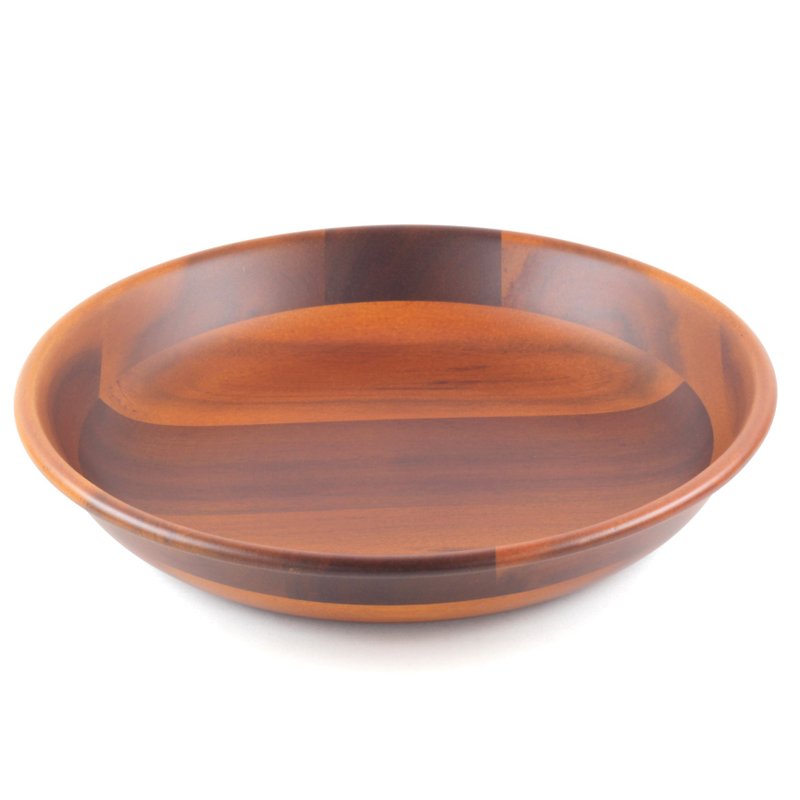 |CIAO WOOD| Round Wooden Fruit/Dessert Plate - Bowls - Wood Brown