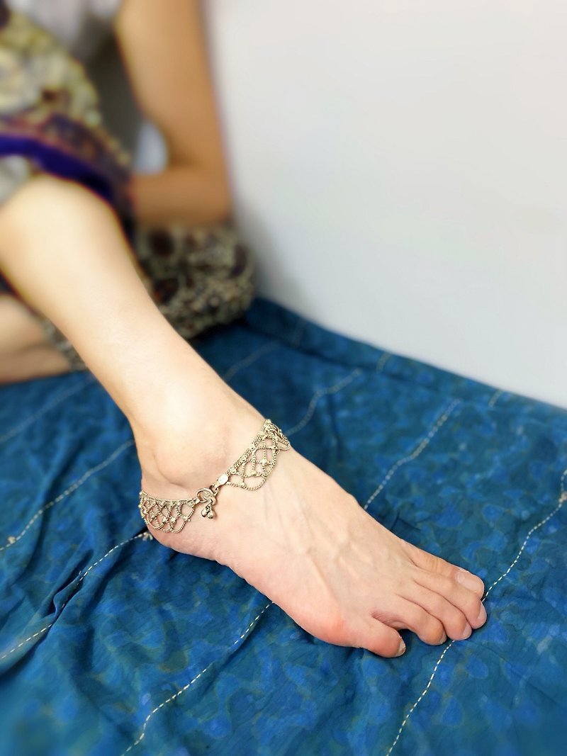 ginagypsy Indian gypsy  Anklet - กำไลข้อเท้า - โลหะ สีเงิน