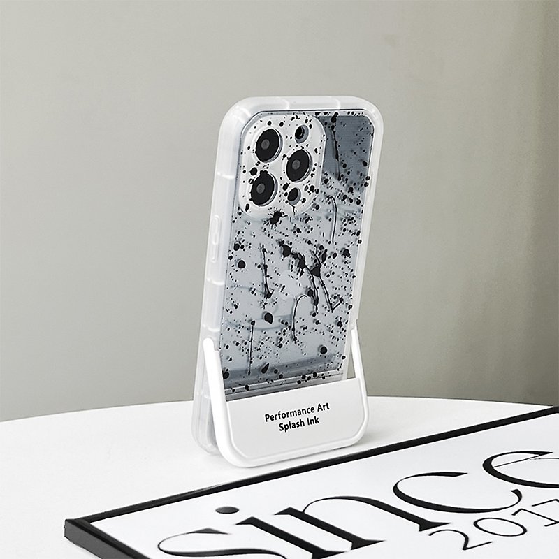 Ink Drawing Stand iPhone Soft Case - Phone Cases - Other Materials 