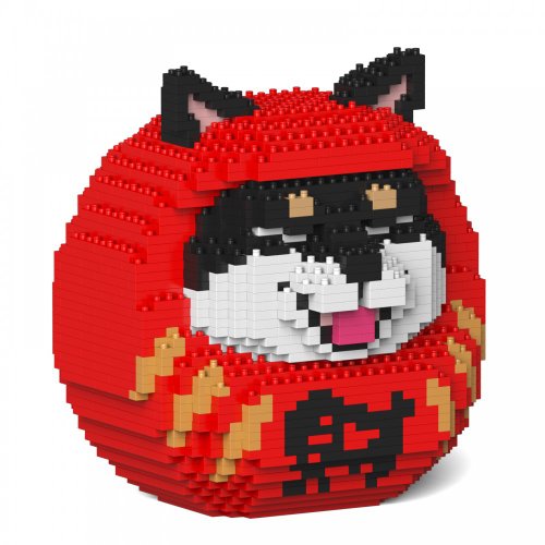 JEKCA 臺灣總代理 【熱門】柴犬達摩01S-M03 招財開運 專利螺絲 積木不散掉