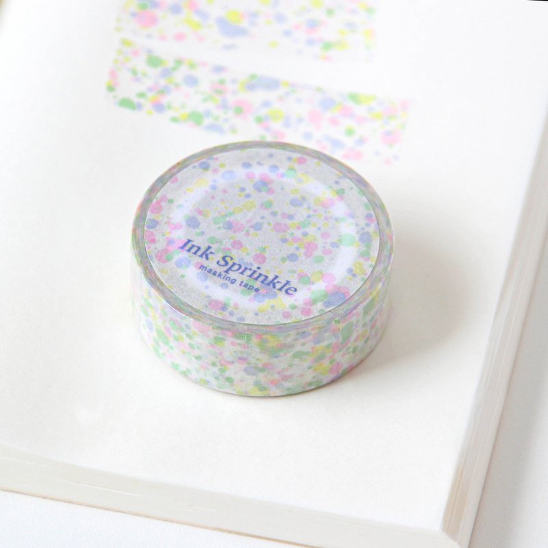 Ink Sprinkle Masking Tape | Color Pop - มาสกิ้งเทป - กระดาษ หลากหลายสี