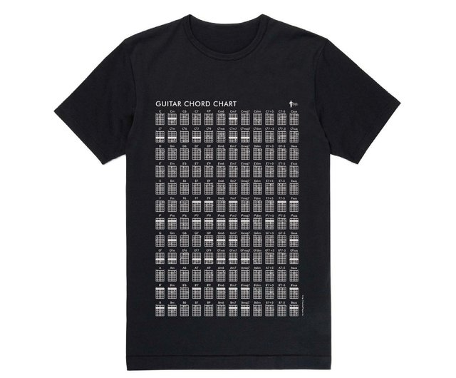 ギタープレーヤー144ギターコードチャート服ギターコードTシャツ