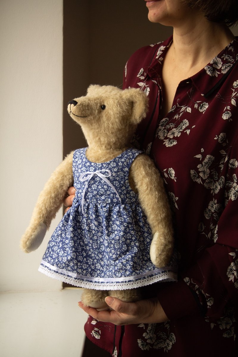 43 cm or 16-18 inches Teddy bear dress patterns pdf on English with tutorial - 手工藝教學/工具書 - 其他材質 