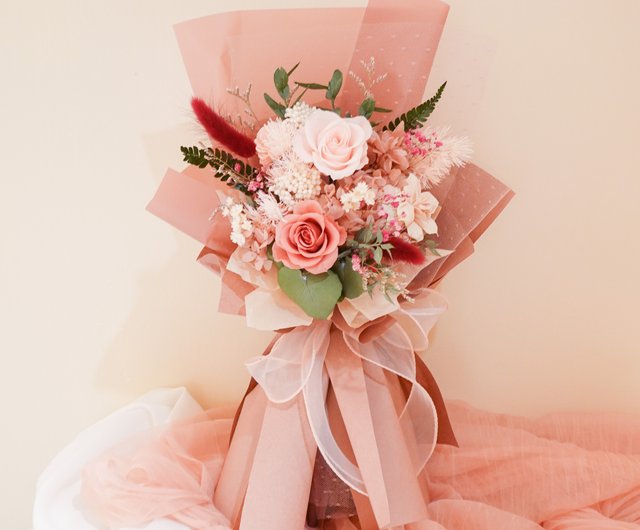 Red & Pink Dried Flowers