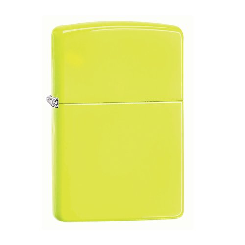 Zippo 【ZIPPO官方旗艦店】 黃霓虹螢光漆防風打火機 28887