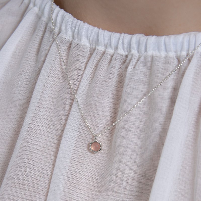 haime baby's breath necklace - 項鍊 - 純銀 多色