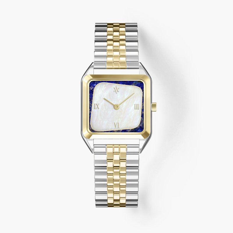 VANNA GEMINUS LAPIS LAZULI & PEARL Female Watch - Women's Watches - Stainless Steel Gold