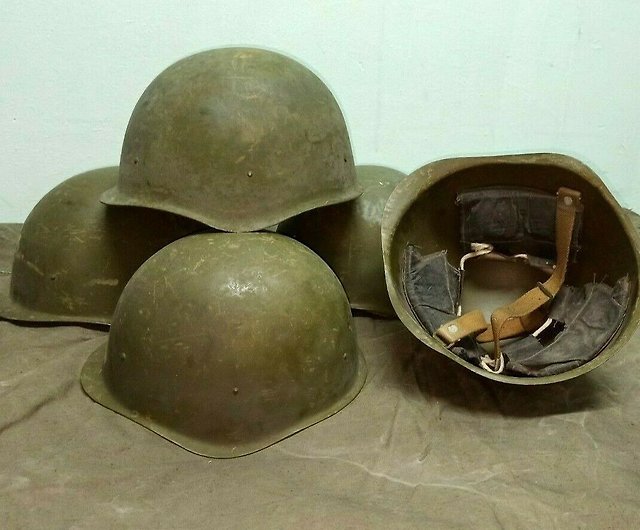 オリジナルの軍用ヘルメットSSh40鋼WW2ソビエト軍RKKA第二次世界大戦 
