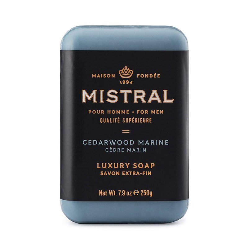 Mistral - 海洋雪松 紳士香氛皂 / 香水皂 / 沐浴香皂 / 沐浴皂 - 肥皂/手工皂 - 其他材質 