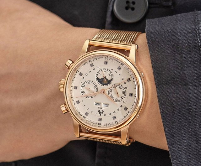 3 colors optional] LOBOR Heritage Steel Band Series 42mm Men's