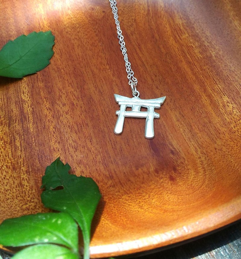 / Torii /  Sterling Silver Necklace ‧ Gift ‧ Japan - Necklaces - Sterling Silver Silver