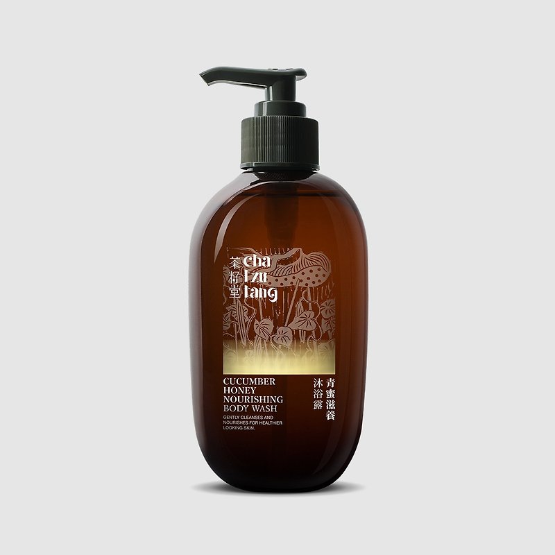 Tea Seed Church Green Honey Nourishing Shower Gel 330mL【Suitable for normal and dry skin】 - Body Wash - Plants & Flowers 