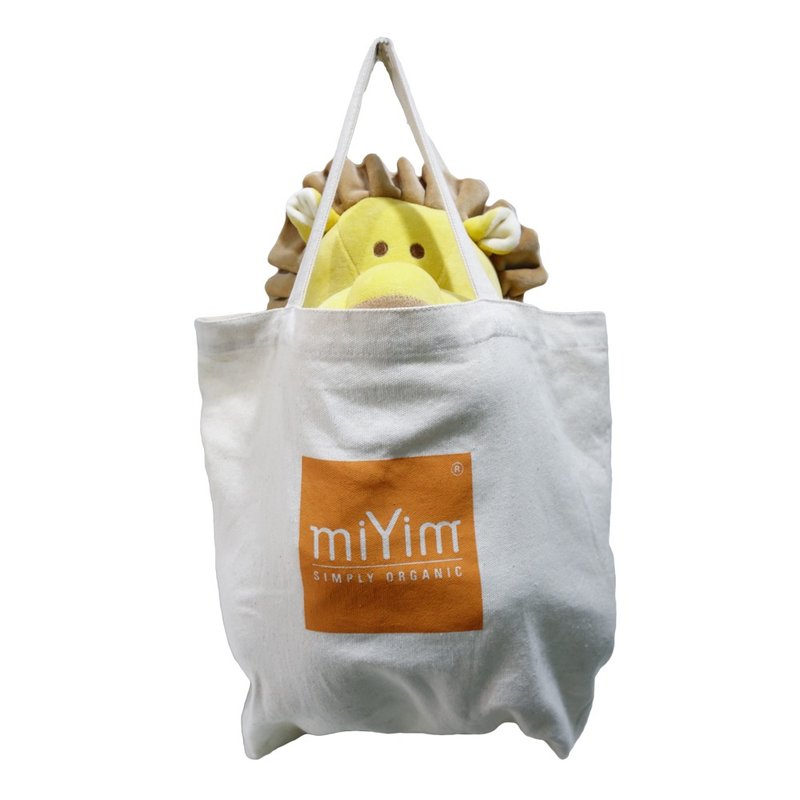 有機棉品牌miYim帆布購物袋 - 手提包/手提袋 - 棉．麻 卡其色
