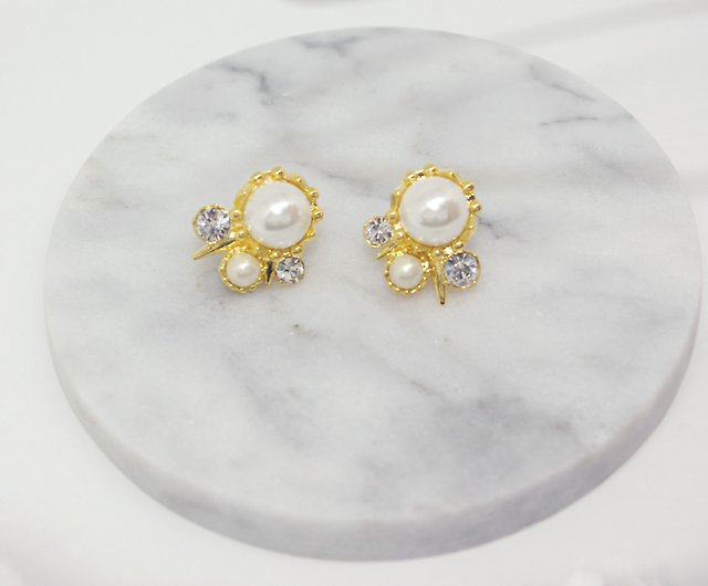 diamond earrings - Shop mo-jewelry - Earrings & Clip-ons Pinkoi