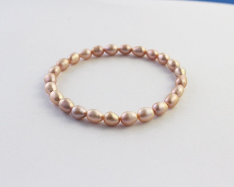 ☆, .- * '108 perles pink and purple pearl bracelet about 6MM - งานโลหะ/เครื่องประดับ - เครื่องเพชรพลอย สีม่วง