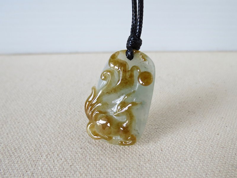ガーディアン】九尾狐翡翠の韓国の蝋糸ネックレスは、幸運、富を引き寄せ、悪霊を追い払い、桃の花を引き付けるのに適しています - efw.com.ar