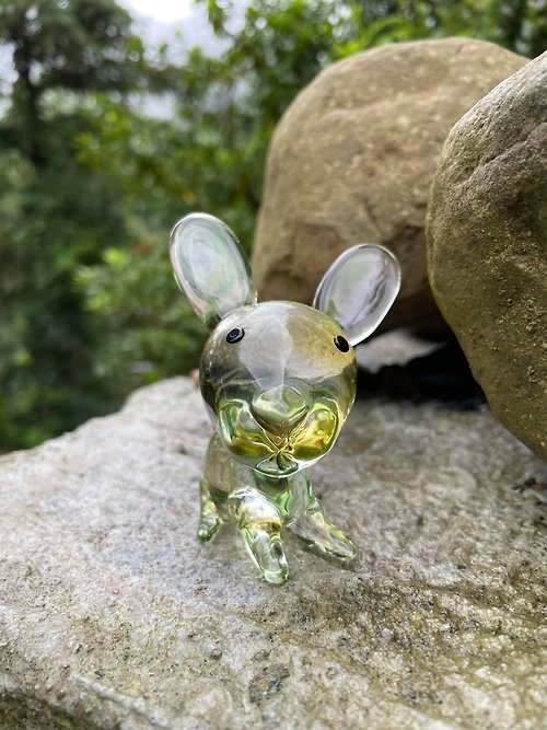 Central Glass 水晶玻璃 Q版生肖 兔