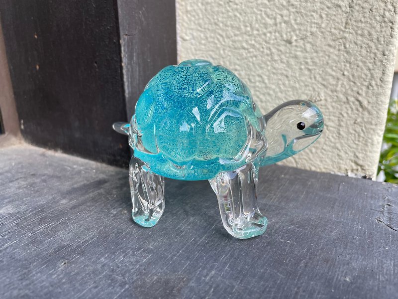 crystal glass longevity turtle luminous - Items for Display - Glass 