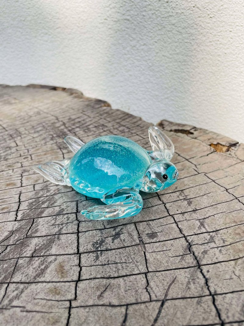 水晶玻璃 長壽烏龜 夜光 海龜 陸龜 - 擺飾/家飾品 - 玻璃 