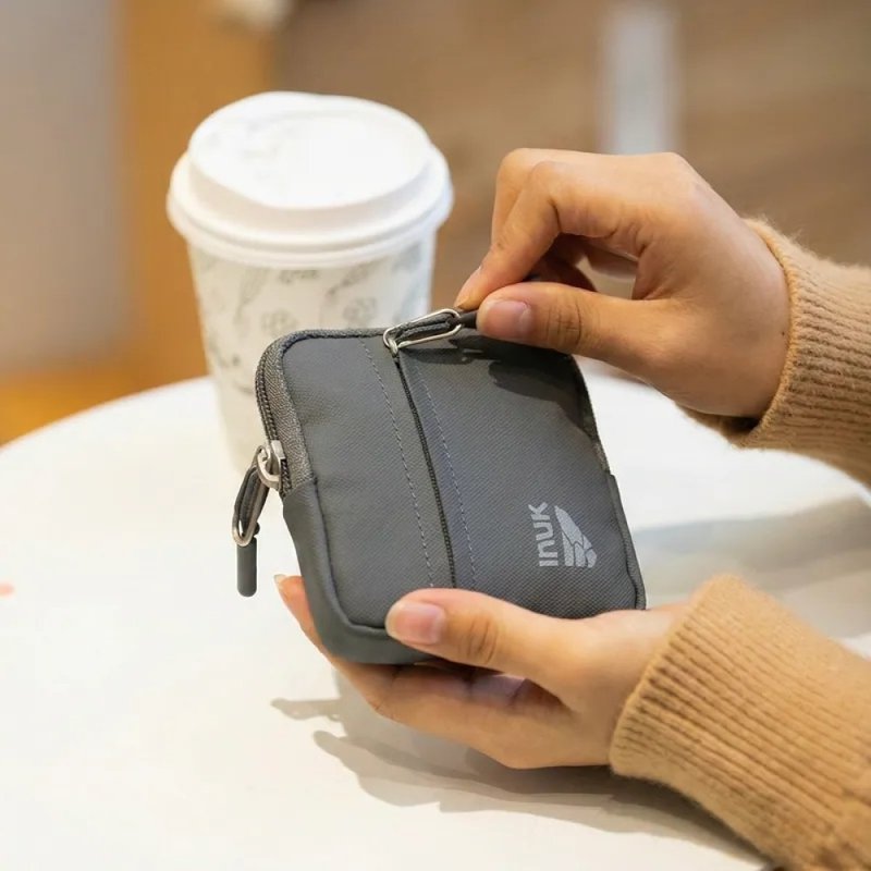 全境防水 口袋零錢包  Water_Shed Coin Purse 碳素灰 - 零錢包/小錢包 - 環保材質 灰色