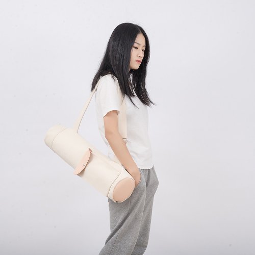LEVAS(皮革帆布包) 【帆布遇上皮革】瑜伽包瑜伽墊便攜收納揹包瑜伽墊多功能收納袋