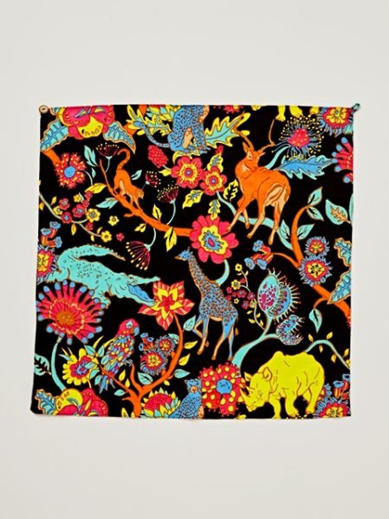 Pre-order full version of animal and flower square / handkerchief (two colors) ISAP7623 - อื่นๆ - ผ้าฝ้าย/ผ้าลินิน หลากหลายสี