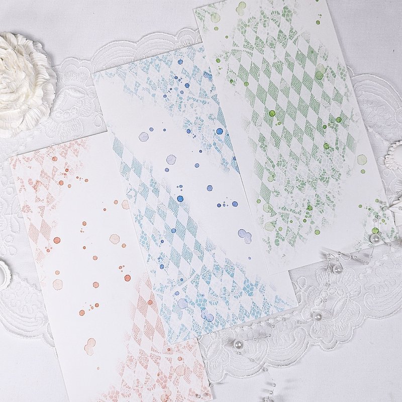 Lace pattern - Background paper No.1 - 貼紙 - 紙 